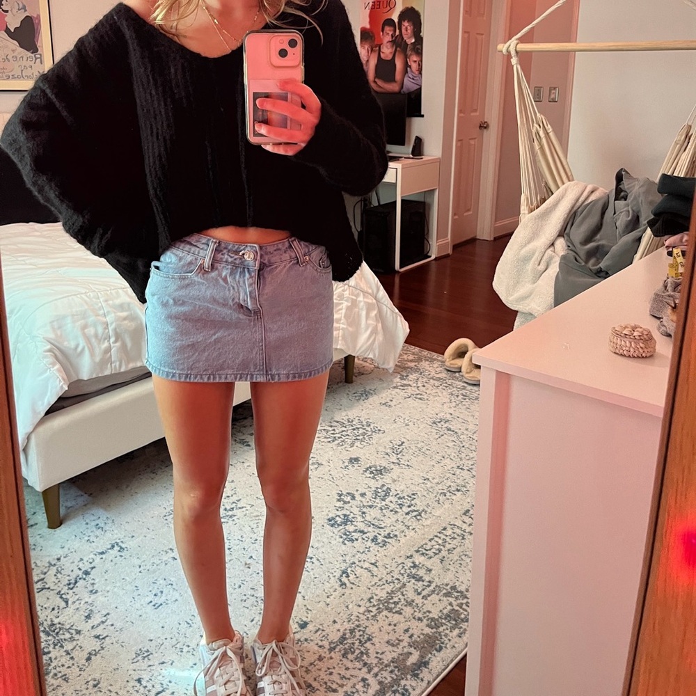 Oversized Free People Black Sweater